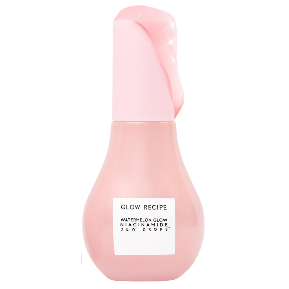 Glow Recipe bottle front view showing clean branding and dewy finish benefits