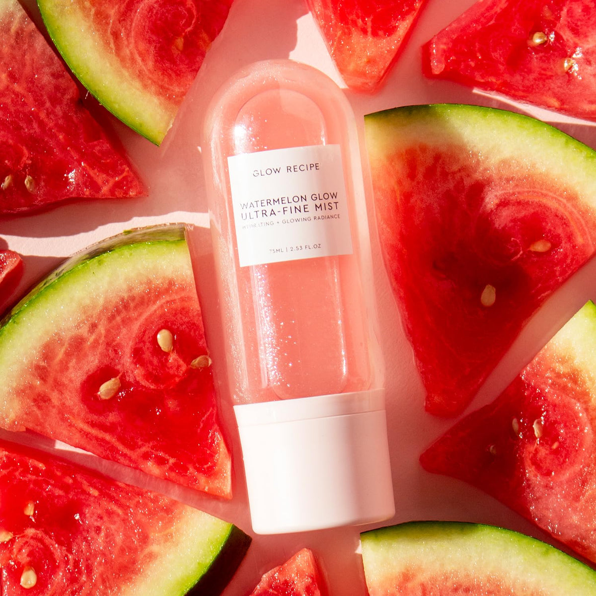 Glow Recipe mist spraying ultra-fine fog for instant hydration