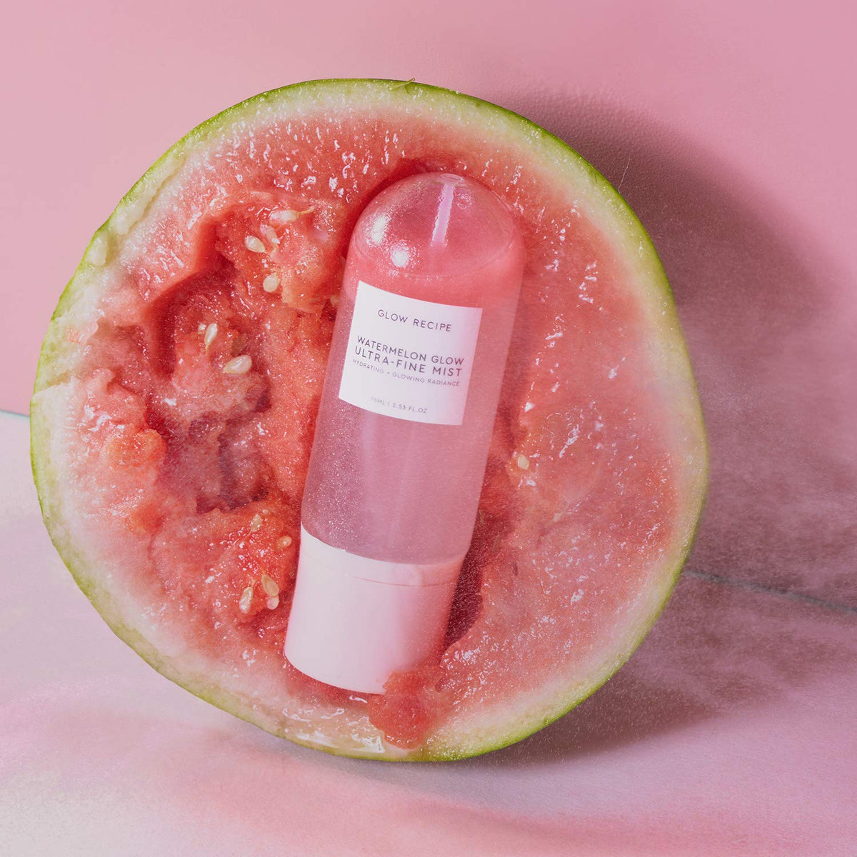 Glow Recipe two-phase formula after shaking for balanced hydration