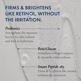 Glowbiotics application on wet face demonstrating gentle cleansing