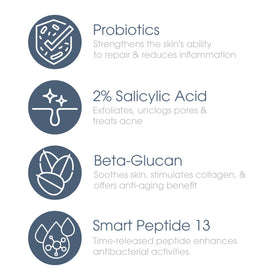 Glowbiotics lifestyle shot in bathroom conveying soothing daily-use benefit