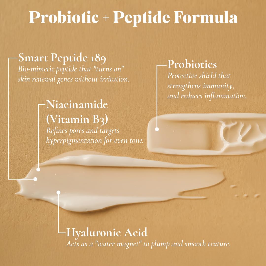 Glowbiotics lotion pump dispensing a droplet to illustrate easy, hygienic application