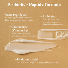 Glowbiotics lotion pump dispensing a droplet to illustrate easy, hygienic application