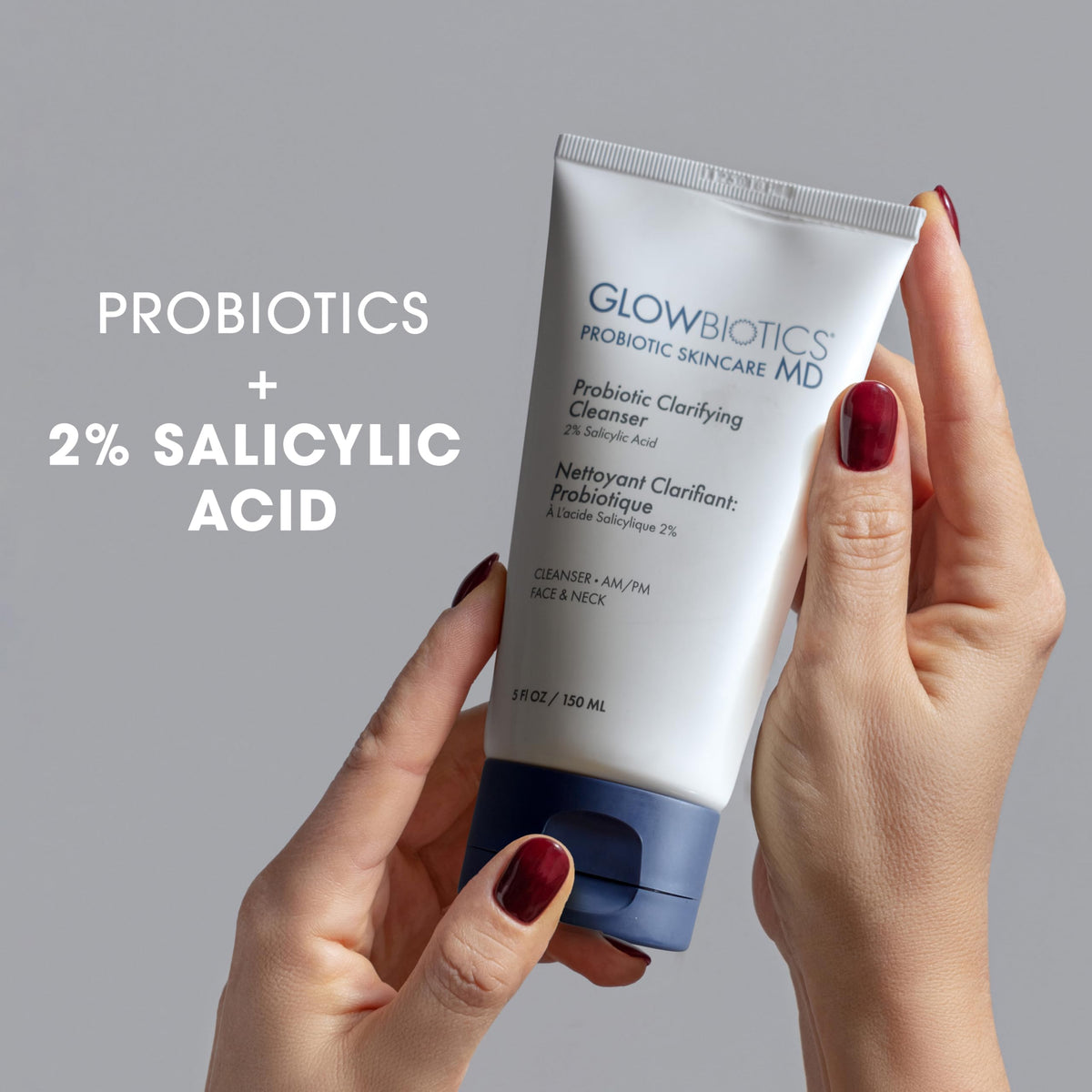 Glowbiotics pump dispensing gentle foam texture for effective cleansing