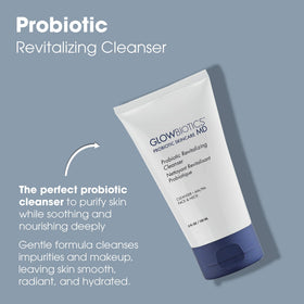 Glowbiotics pump dispenser and label detail for easy daily use