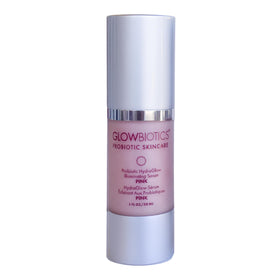 Glowbiotics front bottle showing product label and 1 fl oz size for clear identification