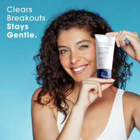 Glowbiotics texture on hand showing foam that cleanses without over-drying