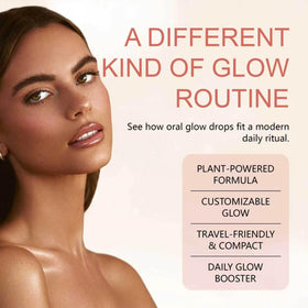 glowdrop bottle label close-up displaying branding and ingredient clarity