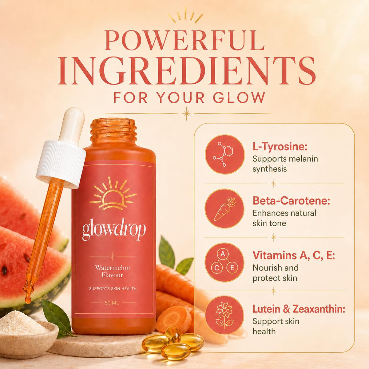 glowdrop mixed with moisturizer demonstrating simple blendability and customizable tone