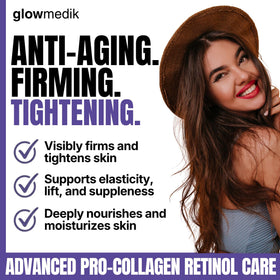 Glowmedik airless pump detail preserving retinol potency and freshness