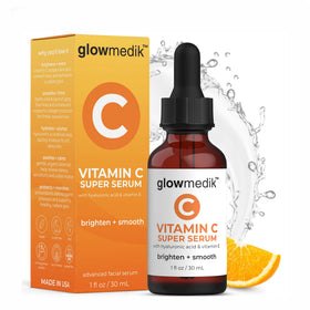 Glowmedik front packaging showing bottle and clear label for easy identification