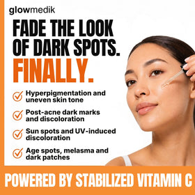 GlowMedik pipette dispensing a serum drop, demonstrating precise application