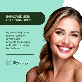 Glycology in-shower use on arms illustrating application benefit