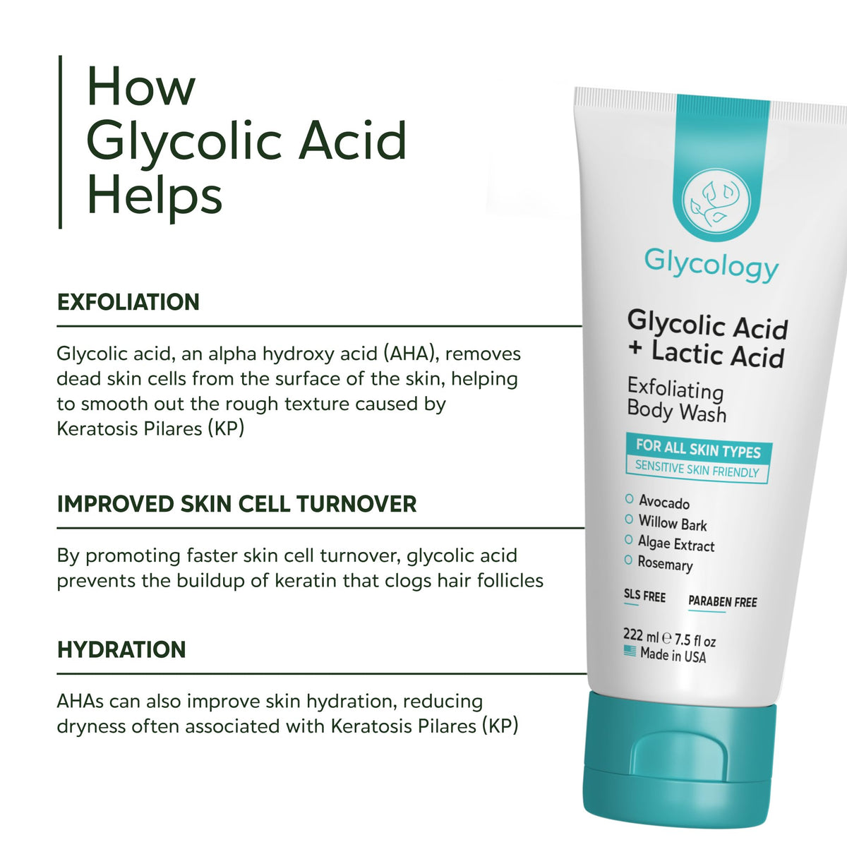 Glycology bottle beside ruler showing 7.5 oz scale