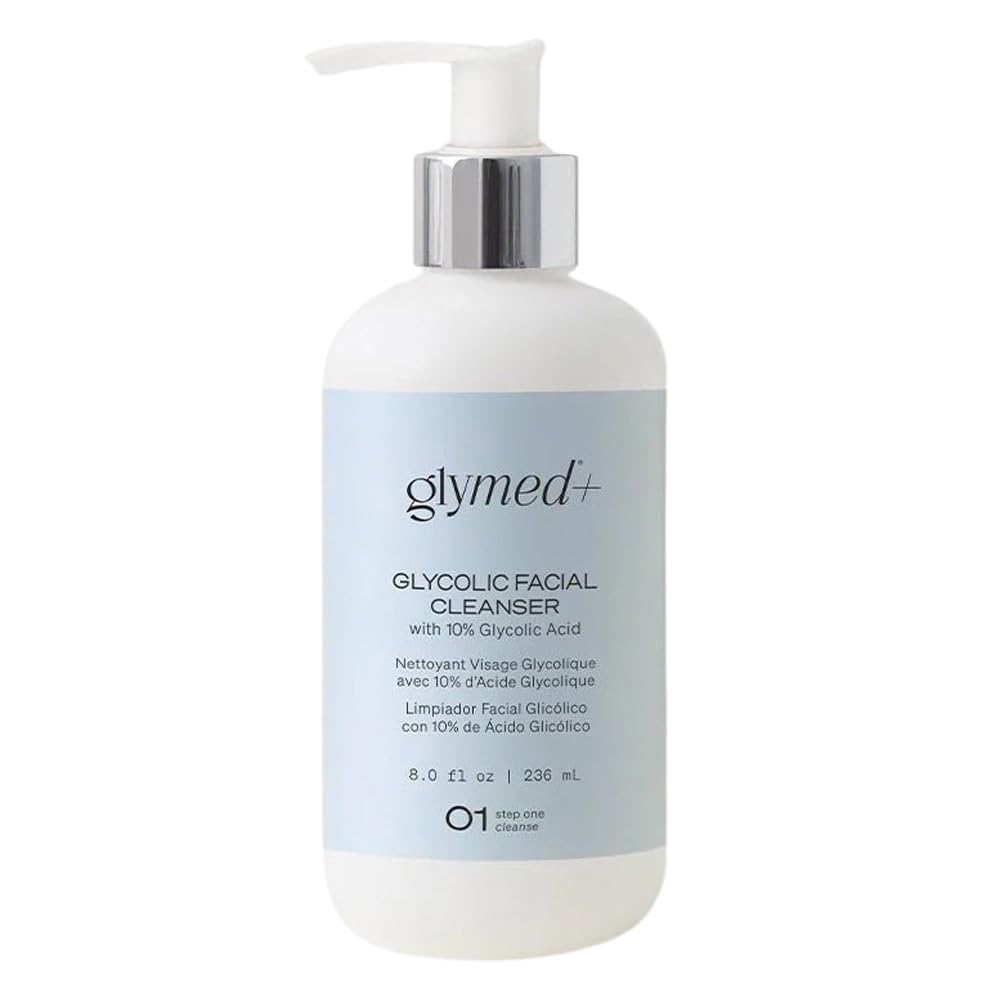 GLYMED front packaging bottle showing clean label and gentle exfoliating benefit