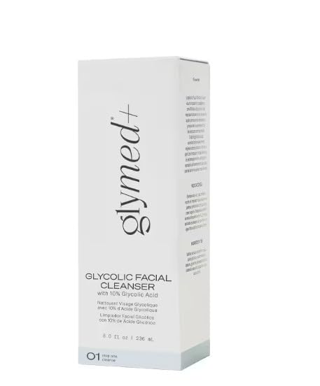 GlyMed Plus pump in hand dispensing gel cleanser demonstrating easy control