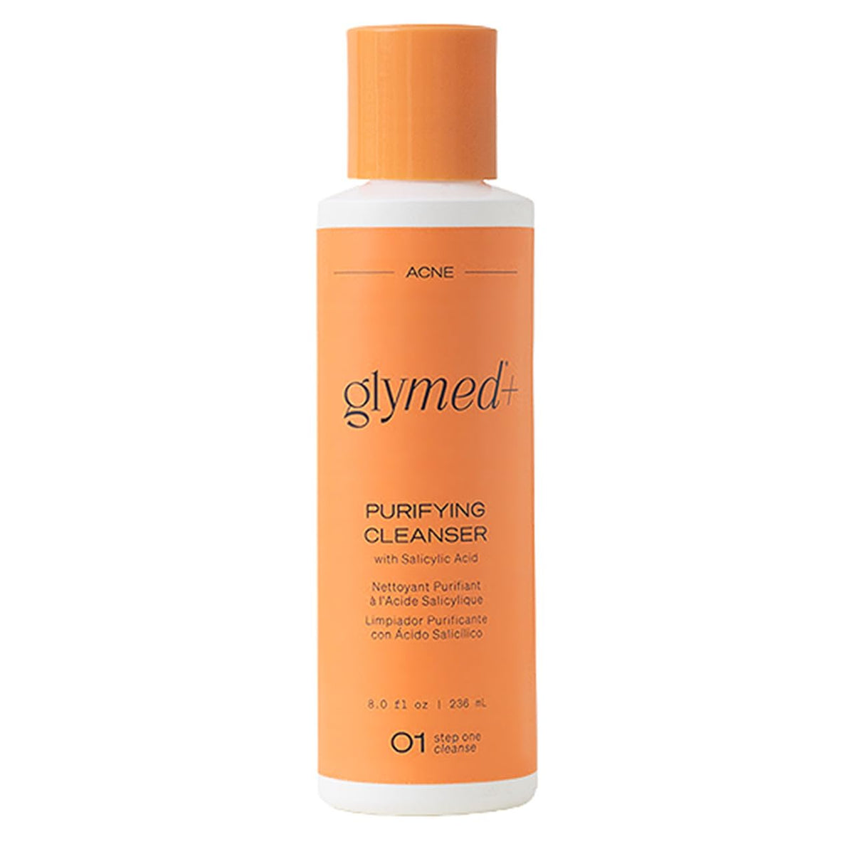 GlyMed Plus cleanser front packaging showing label and clear benefits