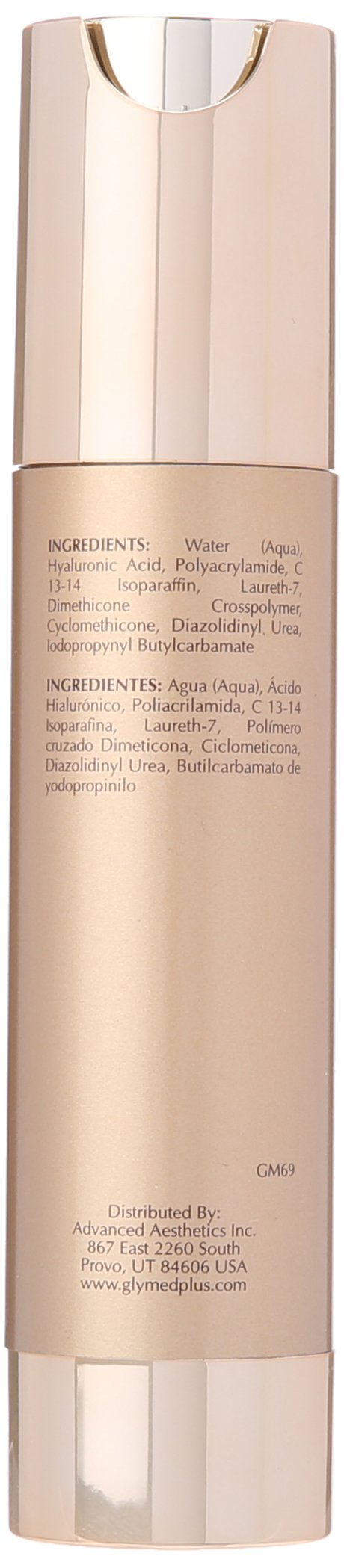 GlyMed Plus gel texture on fingertip demonstrating quick absorption benefit