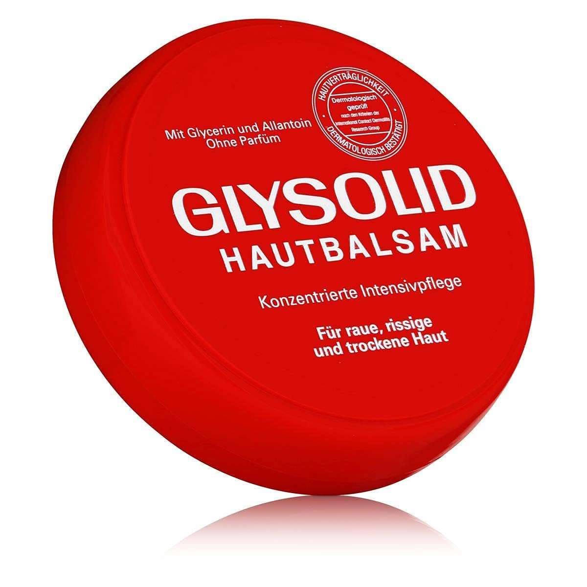 Glysolid cream texture closeup demonstrating rich glycerin consistency and deep hydration