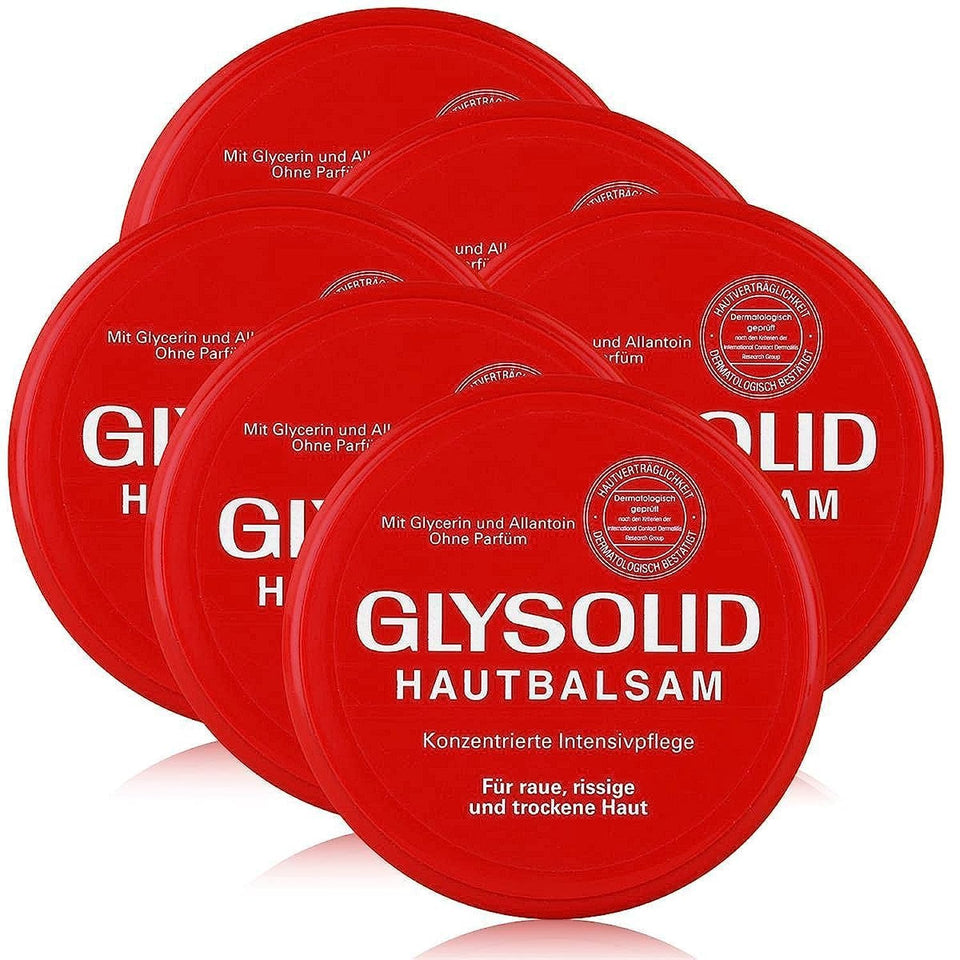 Glysolid jar front view showing label and compact 3.38 oz size for travel