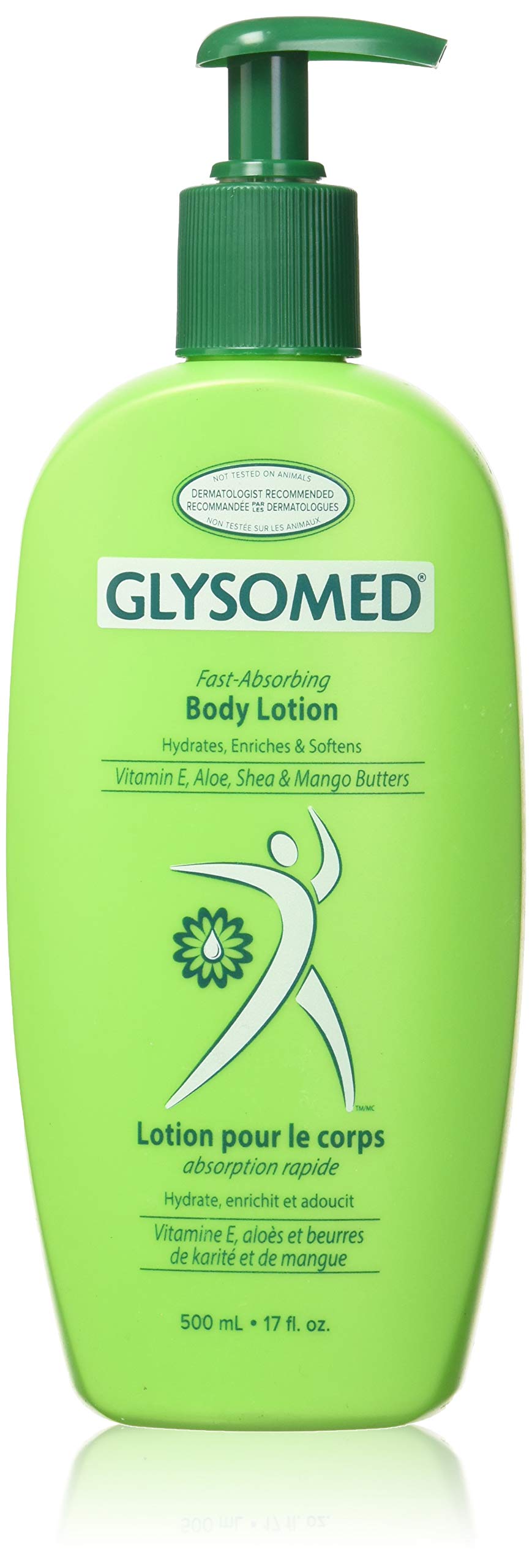 Glysomed 17oz front bottle showing label and easy-pour design for convenient use