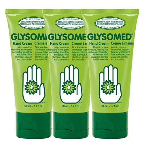 Glysomed close-up of cream texture demonstrating smooth, fast-absorbing hydration