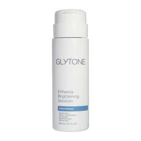 GLYTONE front packaging showing bottle and brightening toner benefits