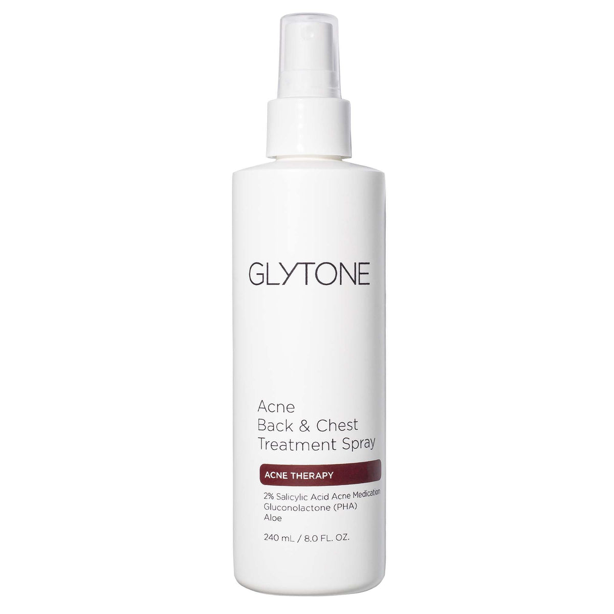 Glytone front packaging showing bottle and label for easy identification and clarity