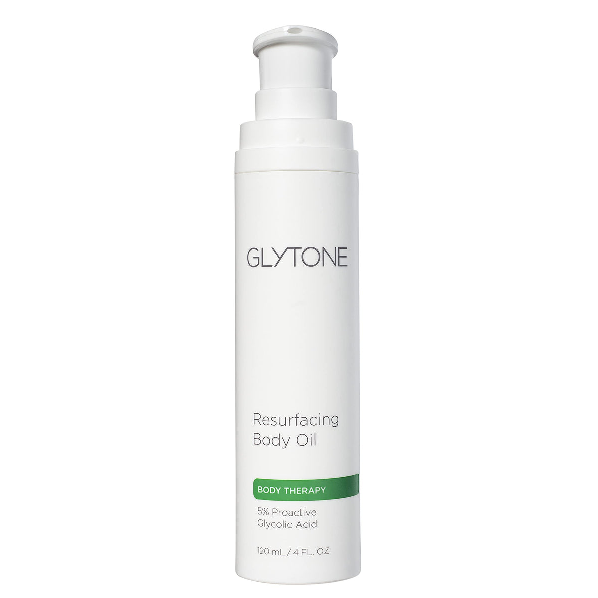 GLYTONE front packaging showing bottle, promotes exfoliation and hydration