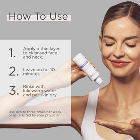 GLYTONE open cap with gel dispensing to show rinse-off consistency