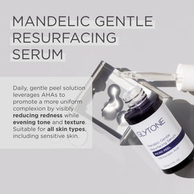 Glytone serum dropper dispensing liquid, shows silky texture and absorption