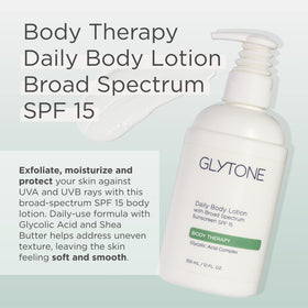 GLYTONE lotion texture close-up highlighting smooth, hydrating finish