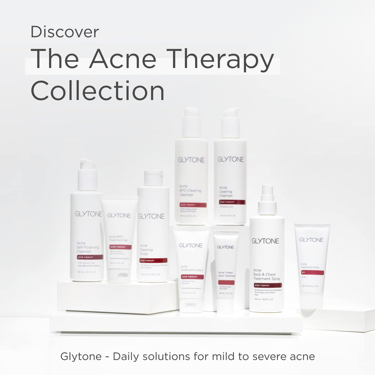 GLYTONE tube label detail highlighting active ingredients and product benefits