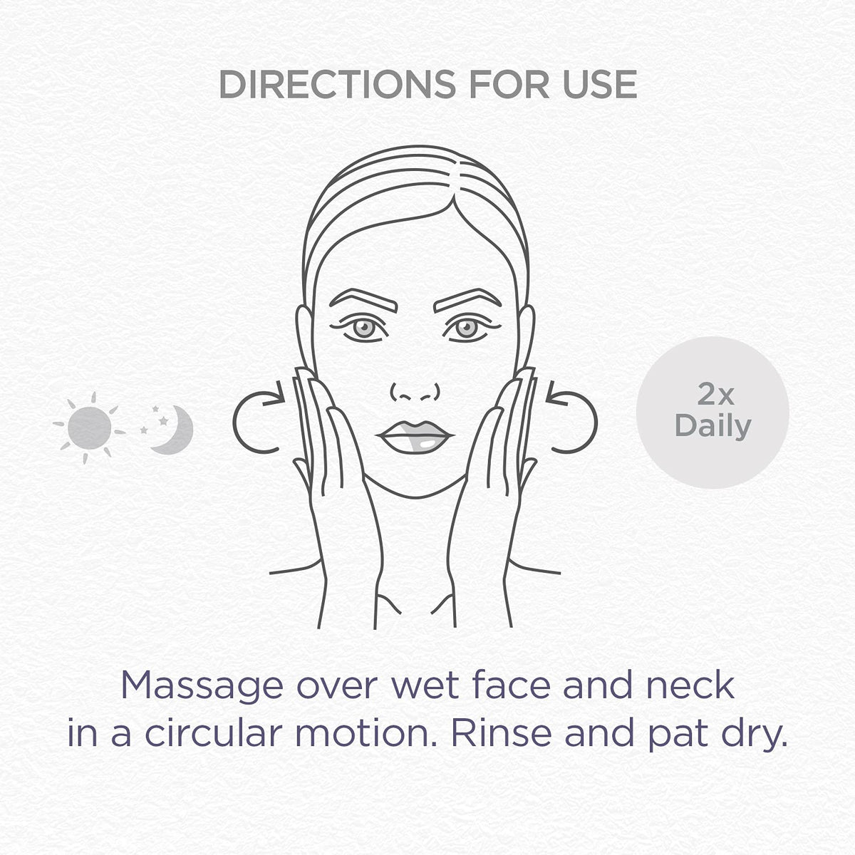 GLYTONE cleanser being rinsed from face showing gentle effective cleanse