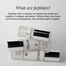 G.M. COLLIN eye cream staged on bathroom shelf, suggests daily routine and refreshed look