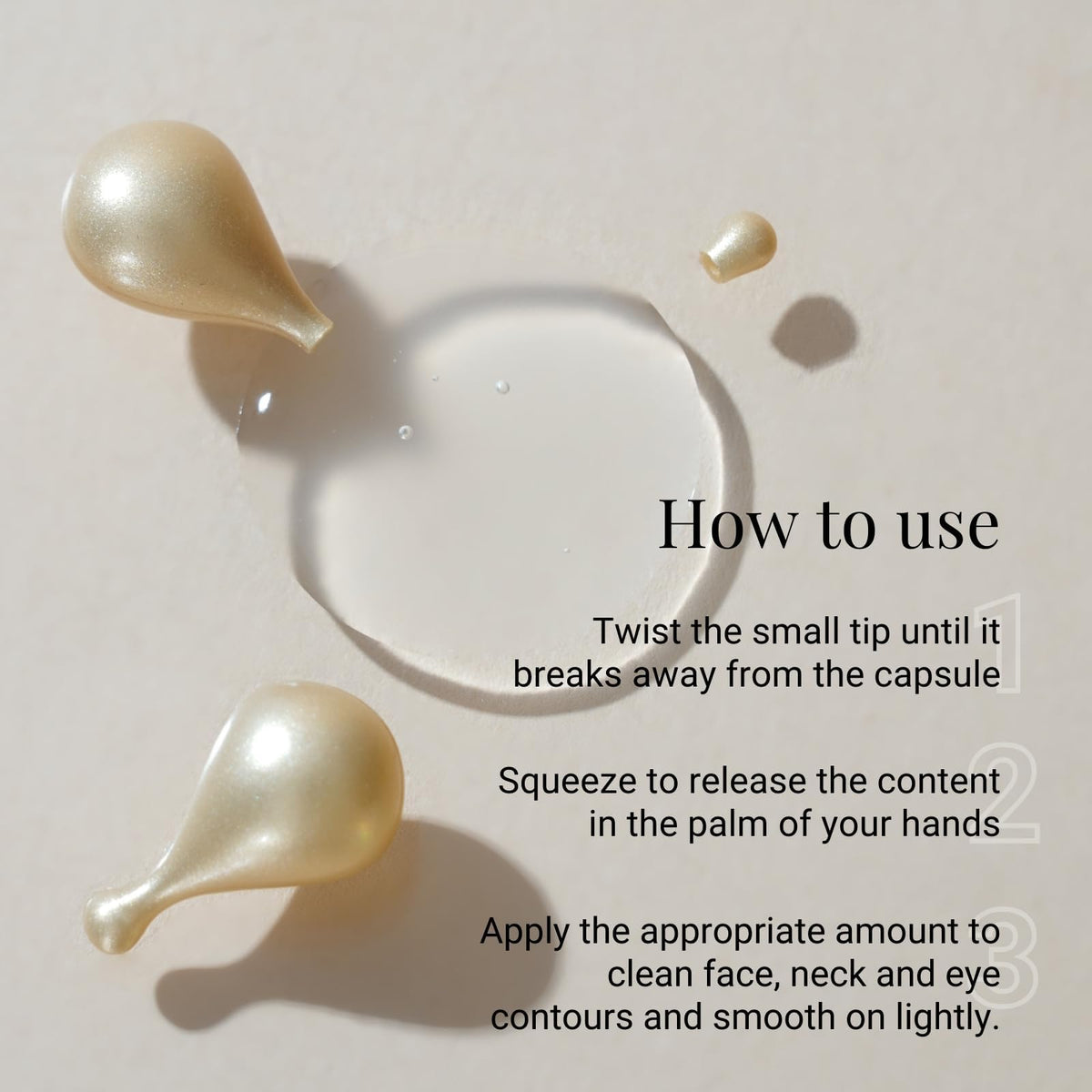 G.M. COLLIN application on face and neck, smoothing and improving comfort