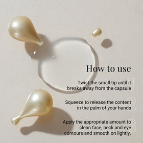 G.M. COLLIN application on face and neck, smoothing and improving comfort