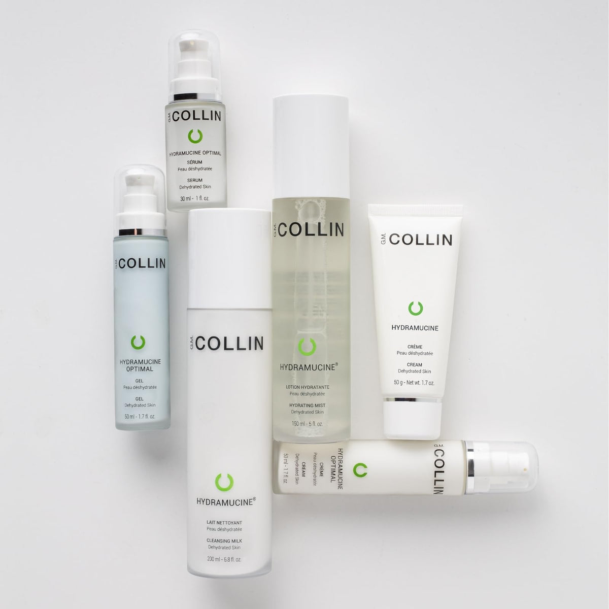 G.M. COLLIN hydramucine applied in hand demonstrating smooth makeup removal