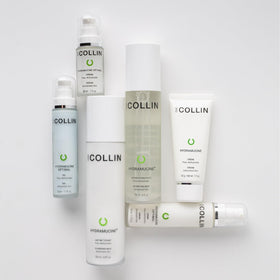 G.M. COLLIN hydramucine applied in hand demonstrating smooth makeup removal