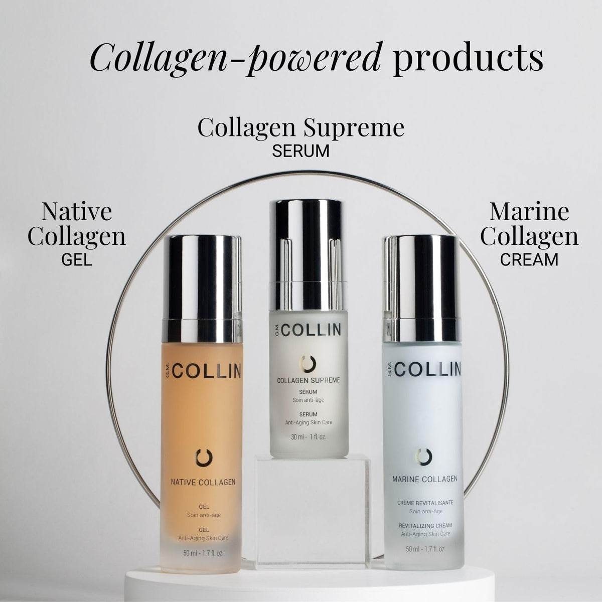 G.M. COLLIN size comparison next to coin showing product scale and portability