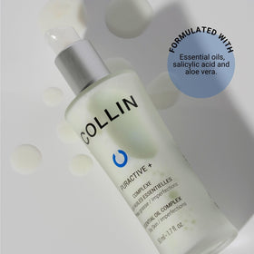 G.M. COLLIN texture close-up of lightweight aqueous serum for fast absorption