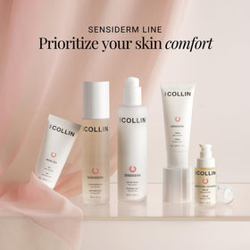 G.M. COLLIN used to remove makeup gently from cheeks and forehead