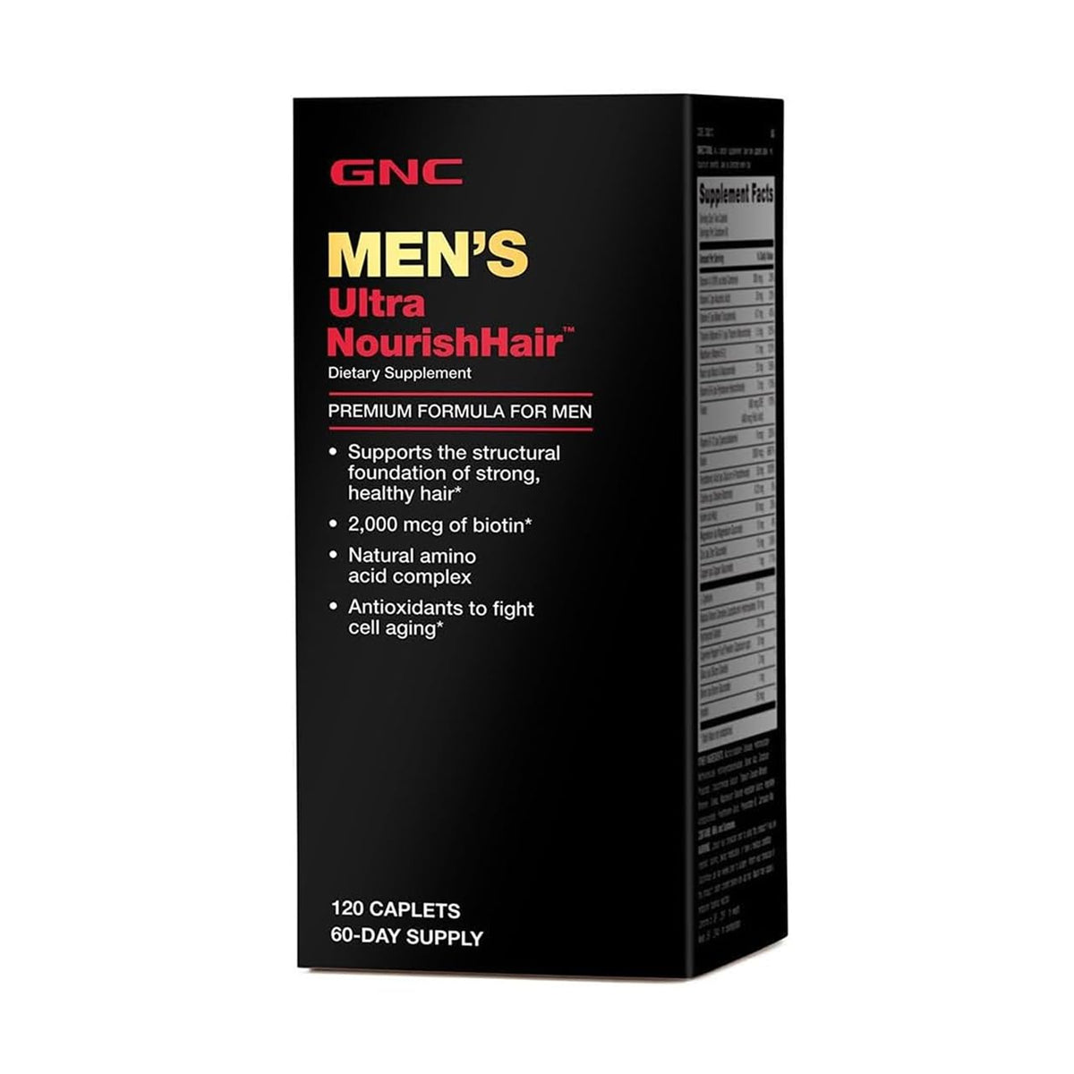 GNC front packaging showing bottle and label for easy identification and benefits