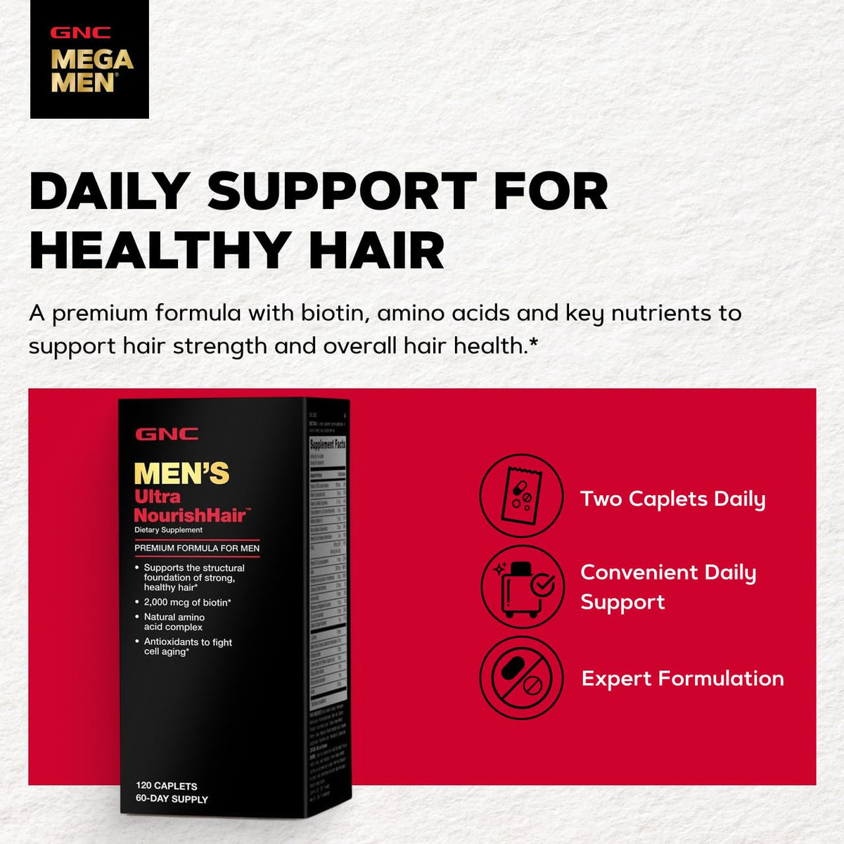 GNC nutrition label close-up showing ingredients and clarity of formulation