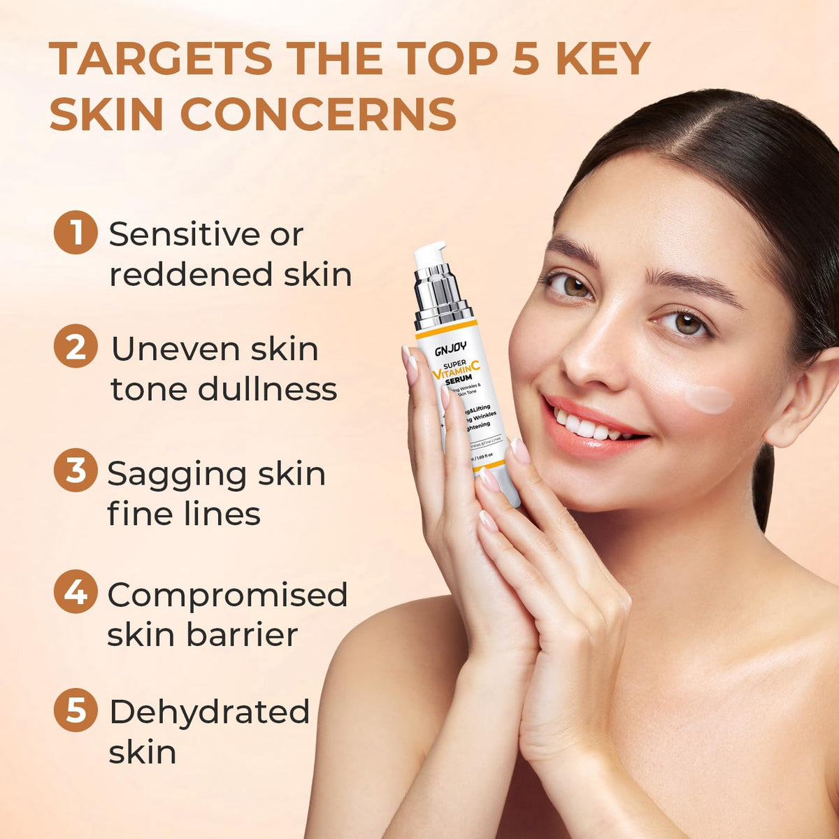 GNJOY lemon ingredient visual emphasizing high 84% lemon fruit water brightening benefit