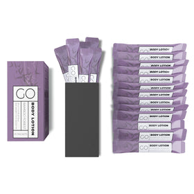 Go Essentials front view of packet pack showing compact travel convenience