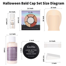Go Ho bald cap worn on model demonstrating natural fit and wrinkle-free finish