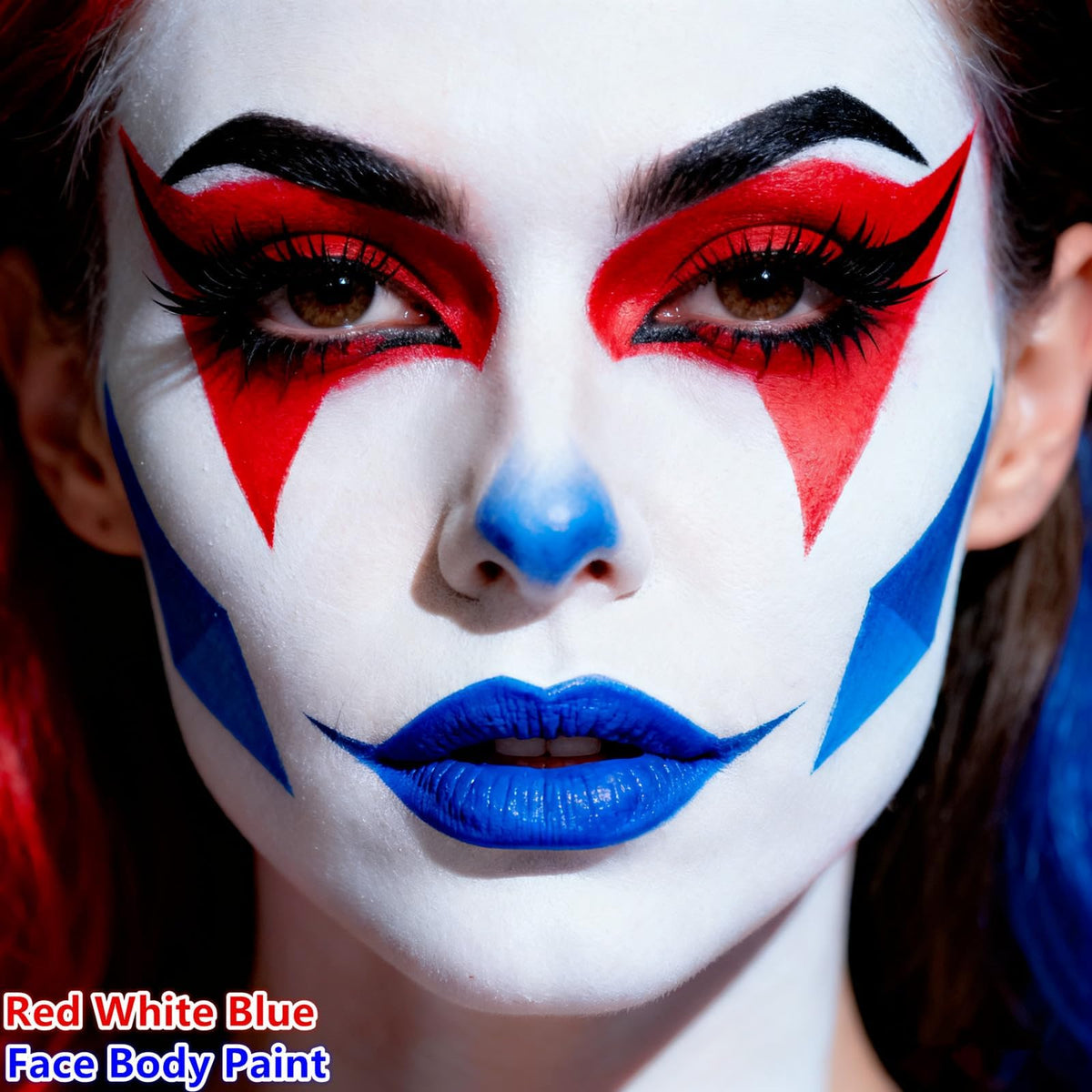 Go Ho family at parade with face paint showing festive, durable results