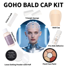 Go Ho liquid latex bottle close-up demonstrating texture for seamless edge blending