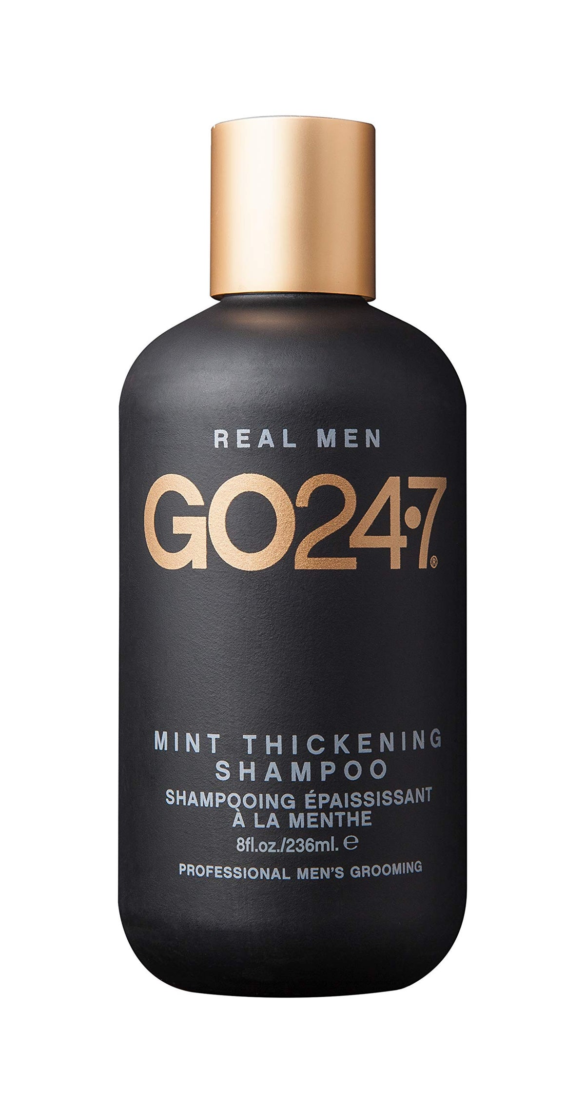 GO247 front packaging showing bottle and mint scent for energizing wash